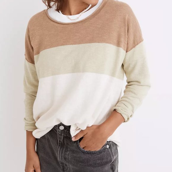 Madewell Sweaters - Madewell Palmdale Pullover Sweater - Colorblock stripe